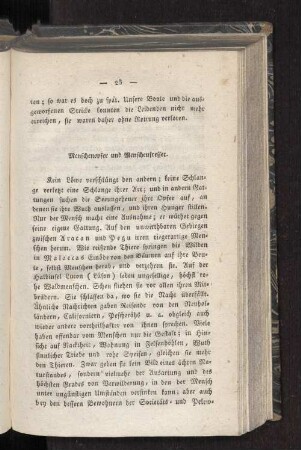 Menschenopfer und Menschenfresser.
