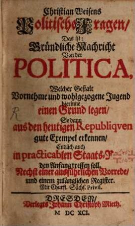 Politische Fragen