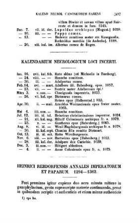 Kalendarium Necrologicum Loci Incerti.
