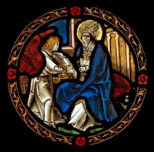 Hl. Gregor mit dem Symbol des Evangelisten Matthäus, dem Engel