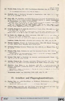 IV. Aviatiker und Flugzeugkonstrukteure (Nr. 274-285)