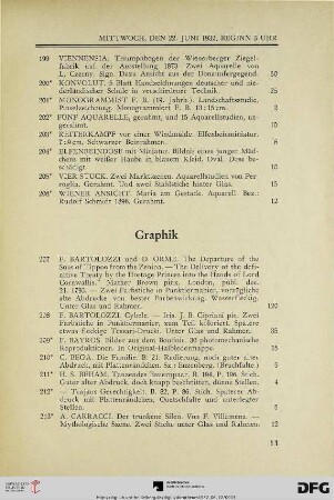 Graphik (Nr. 207-241)
