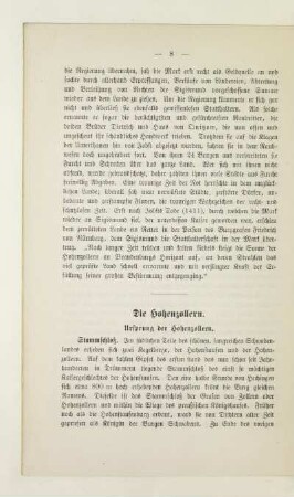 Die Hohenzollern