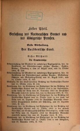 Grundriß des Verfassungs- und Verwaltungsrechts im Norddeutschen Bunde und Preußischen Staate