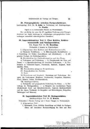 31. Lagerstättenlehre Teil II : Erzlagerstätten
