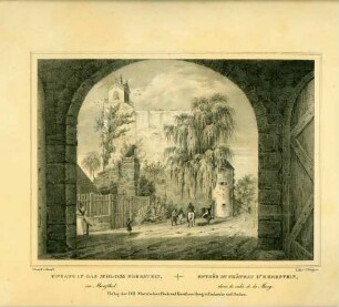 Eingang in das Schloss Eberstein im Murgtal - Entrée du Château d'Eberstein dans la valée de la Murg