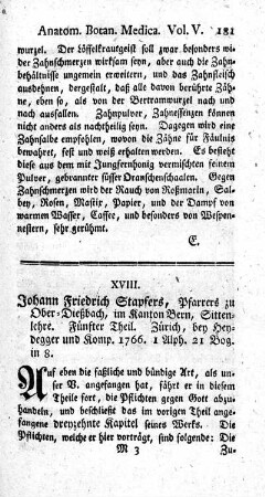 Sittenlehre. Fünfter Theil.