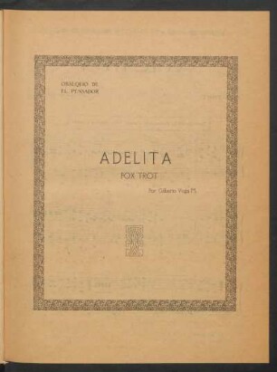 Adelita : Fox trot