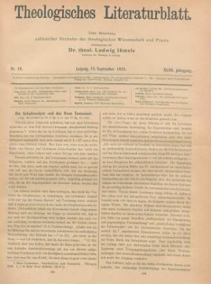 289-291 Die Schallanalyse und das neue Testament