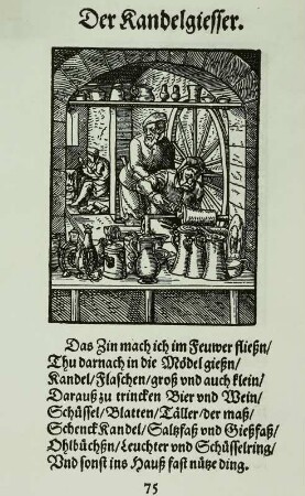Kandelgießer, Holzschnitt, Amman 1568