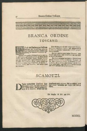 Branca Ordine Toscano. - Scamotzi.