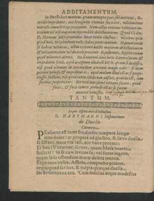 Additamentum.
