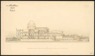 Wettbewerb Museumsinsel, Berlin: Schnitt g-h 1:250
