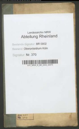 Pensionsgesuch der Sakristanen der vormaligen Stiftskirche J.G. Brassart und Konsorten