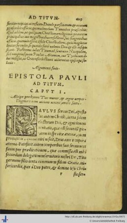 Epistola Pauli ad Titum.