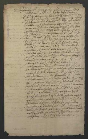 4. Juni 1599 Klage Margarethe Reinhards, Frau des Bürgers Georg Reinhard, und Bechtholds Behringers gegen Eberhard Faust wegen Beleidigung