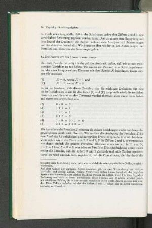 3.2 DIE POSTULATE DER SCHALTUNGSALGEBRA