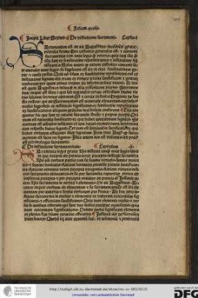 Sacramentum est ut ait Augustinus invisibilis gratie, visibilis forma.