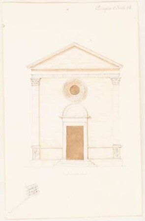 Kirche, Perugia: Vorderansicht