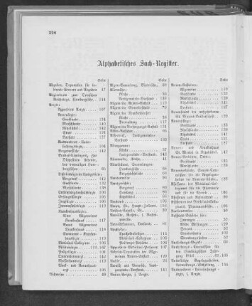 Alphabetisches Sach-Register.
