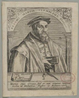 Bildnis des Petrus Martir Vermilius