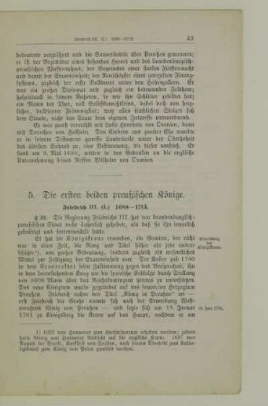 5. Die ersten beiden preußischen Könige