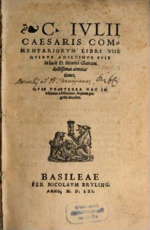 C. Iulii Caesari Commentariorum libri VIII