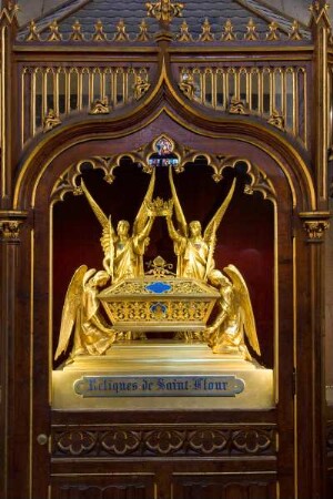 Frankreich. Auvergne. Cantal. Saint Flour. Cathedrale Saint Pierre. Reliquienschrein des Heiligen Saint Flour. Heiliger Florius