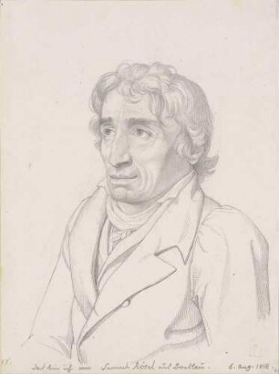 Bildnis Rösel, Johann Gottlob Samuel (1768-1843), Schriftsteller, Maler