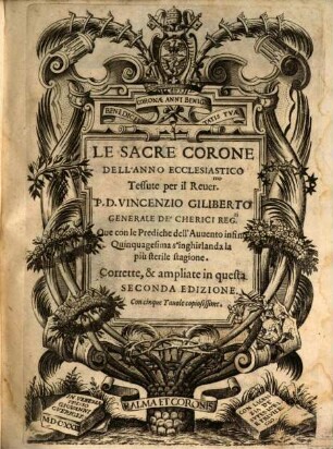Le sacre corone dell'anno ecclesiastico