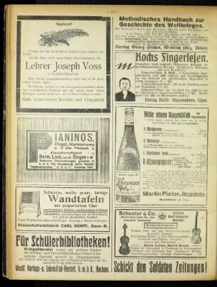 Nachruf : [Lehrer Joseph Voss]