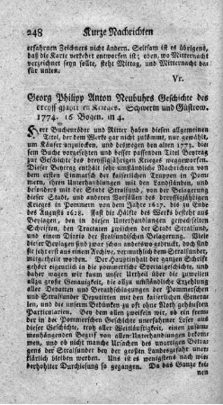 Geschichte des dreyssigjährigen Krieges.