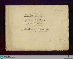 Poche ma buone. Excerpts - Don Mus.Ms. 1505 : V, orch; PaWV 25