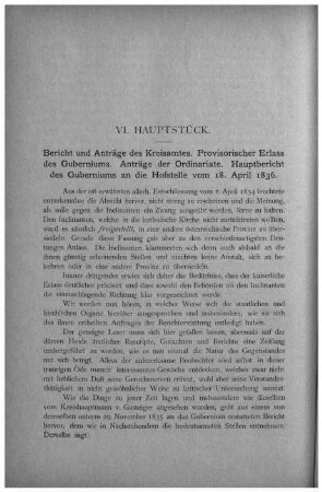 VI. Hauptstück