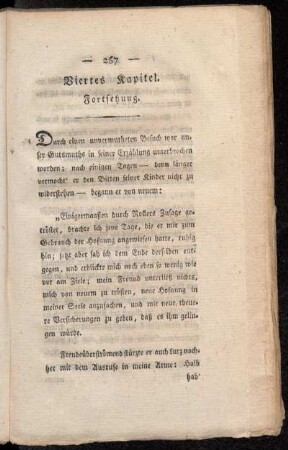 Viertes Kapitel - Sechstes Kapitel
