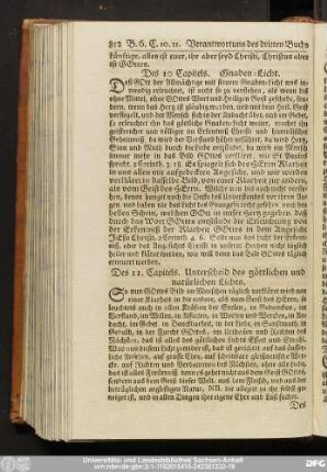 Des 11. Capitels. Unterscheid des göttlichen und natürlichen Lichts.