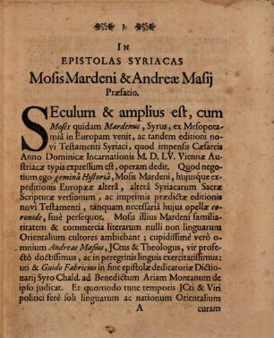 Symbolae syriacae