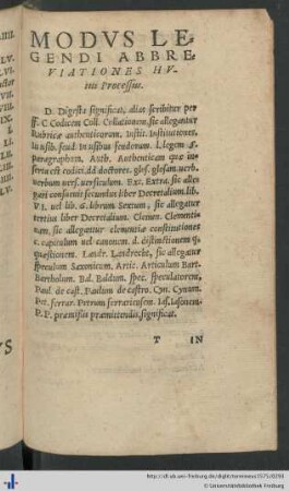 Modus Legendi Abbreviationes