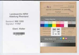 Entnazifizierung Walter Ebert, geb. 23.11.1903 (Zollsekretaer)
