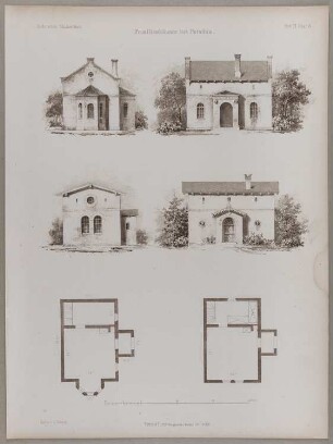 Potsdam: Familienhäuser bei Potsdam (Architectonisches Skizzenbuch)
