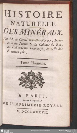 8: Histoire Naturelle Des Minéraux