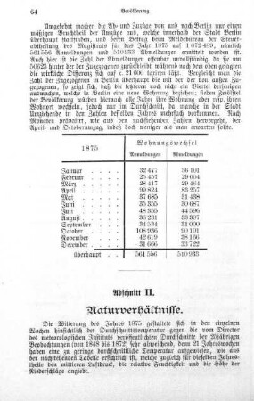 Abschnitt II. Naturverhältnisse