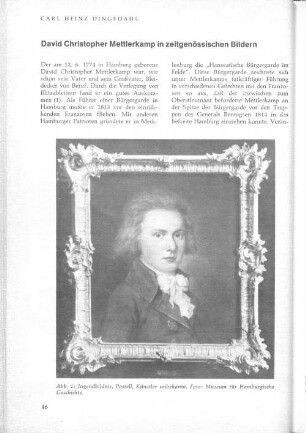 David Christopher Mettlerkamp in zeitgenössischen Bildern.