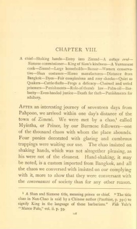 Chapter VIII. A chief ...