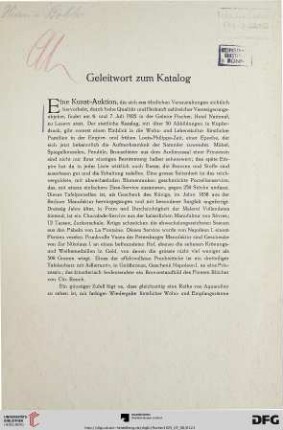 Geleitwort zum Katalog