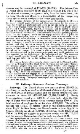 Railways. Steamers. Coaches. Tramways