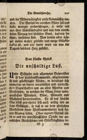 101-116, Das fünfte Stück.