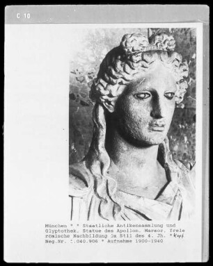 Apollon, freie römische Nachbildung im Stil des 4. Jahrhunderts