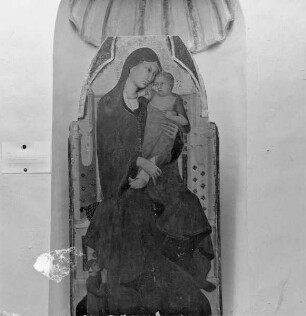 Thronende Madonna mit Stifter