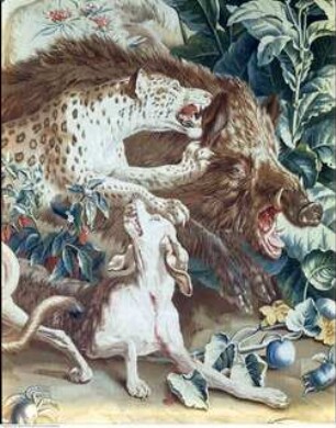 Teppichfolge "Neues Indien", Kampf der Tiere